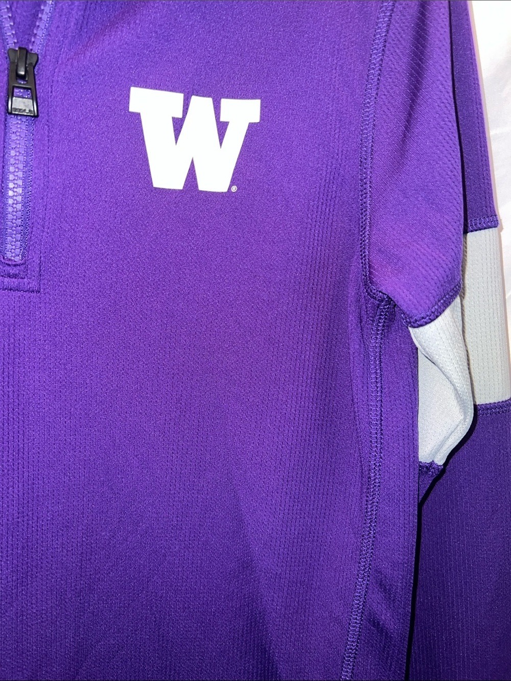Washington’s Women's Purple Half-Zip Jersey with White Accent - (0018) - Picture 5 of 8